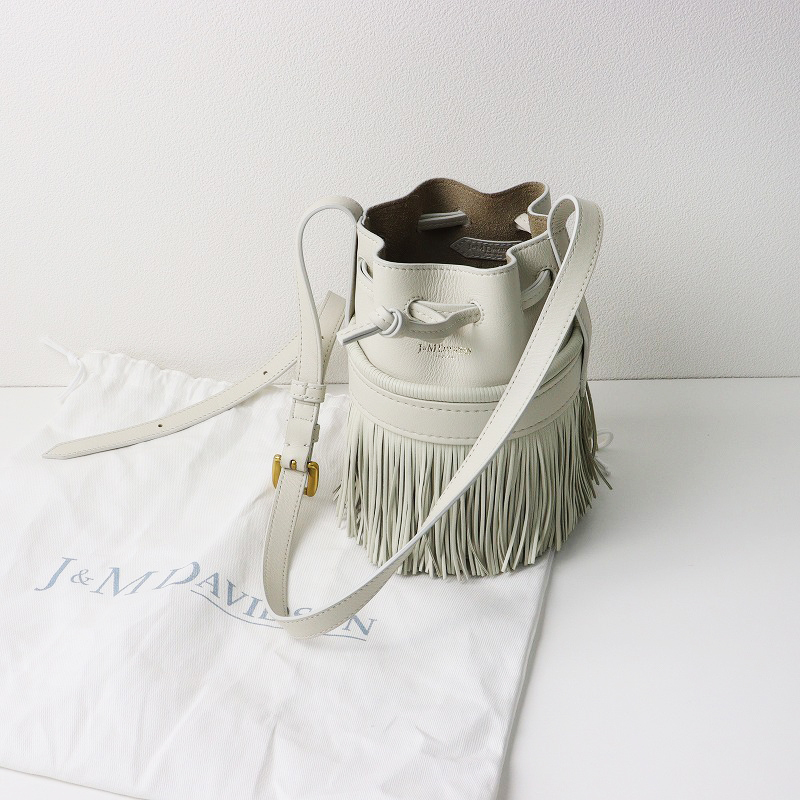 極美品 2025年 イエナ購入品 J&Mデヴィッドソン J&M DAVIDSON CARNIVAL MINI バッグ ナチュラル┃フリンジ カーニバル【2400014588071】