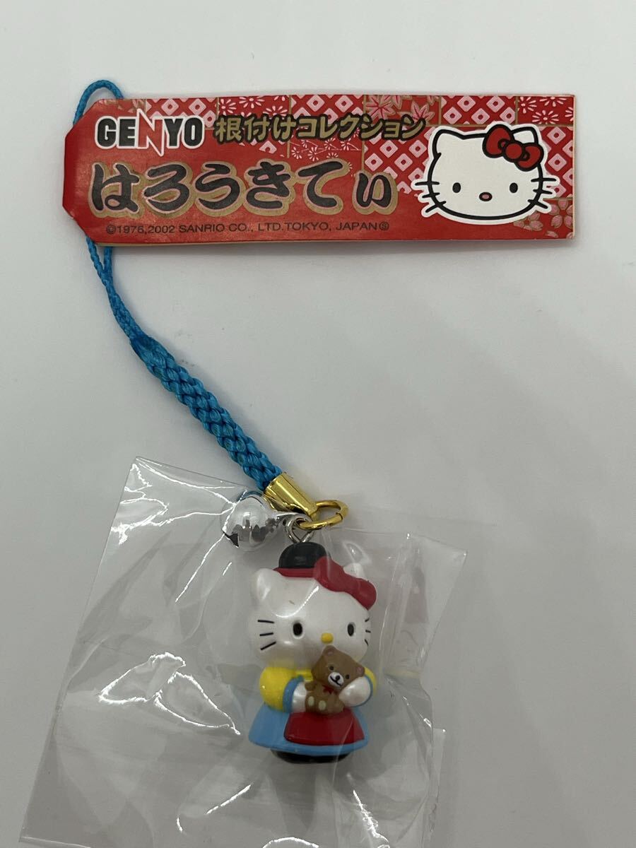 ハローキティ GENYO 根付けコレクション 蝶々 2002年 激レア はろうきてぃ ☆GENYOシリーズ ゲンヨー クマ&キティ☆根付け
