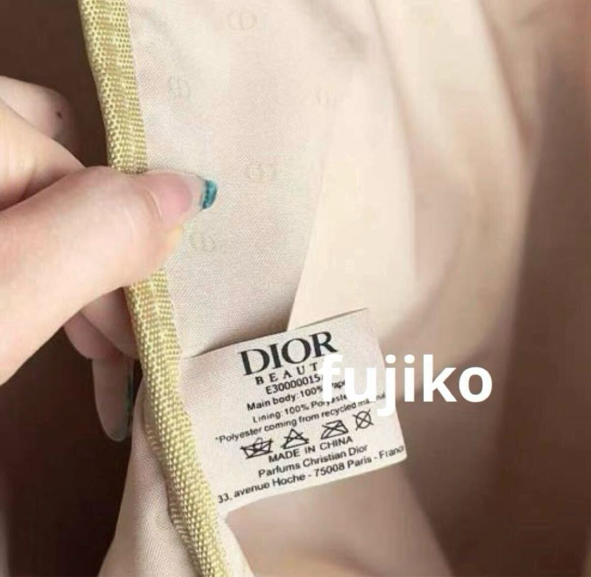 最新❣️DIORノベルティトート バッグストロー刺繍2025年サマー 最新 DIOR ノベルティストローロゴ刺繍トートバッグ2025年 巾着