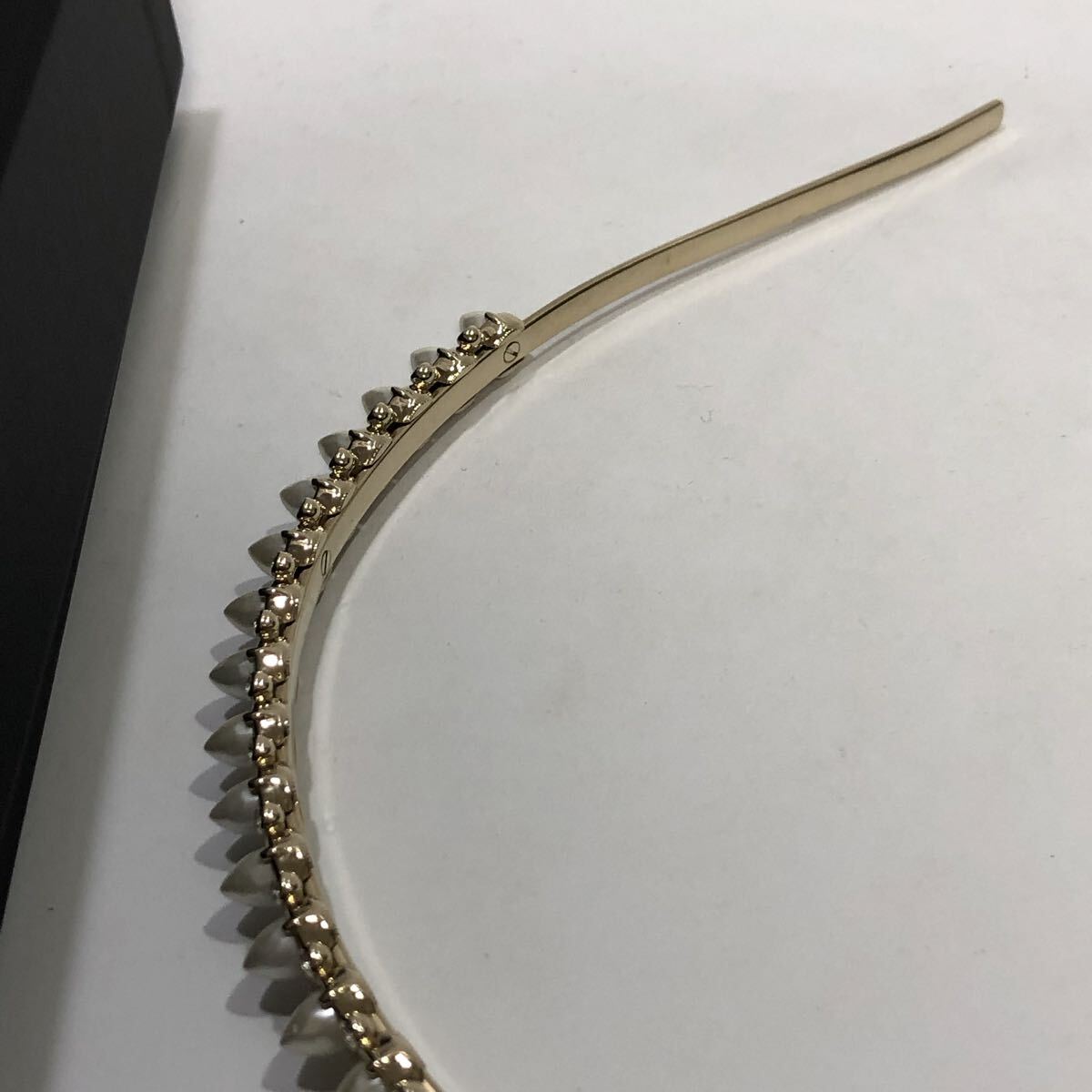 シャネル　ラインストーン　パール　カチューシャ　 A22C ココマーク (管YZ187 H31 )_画像4