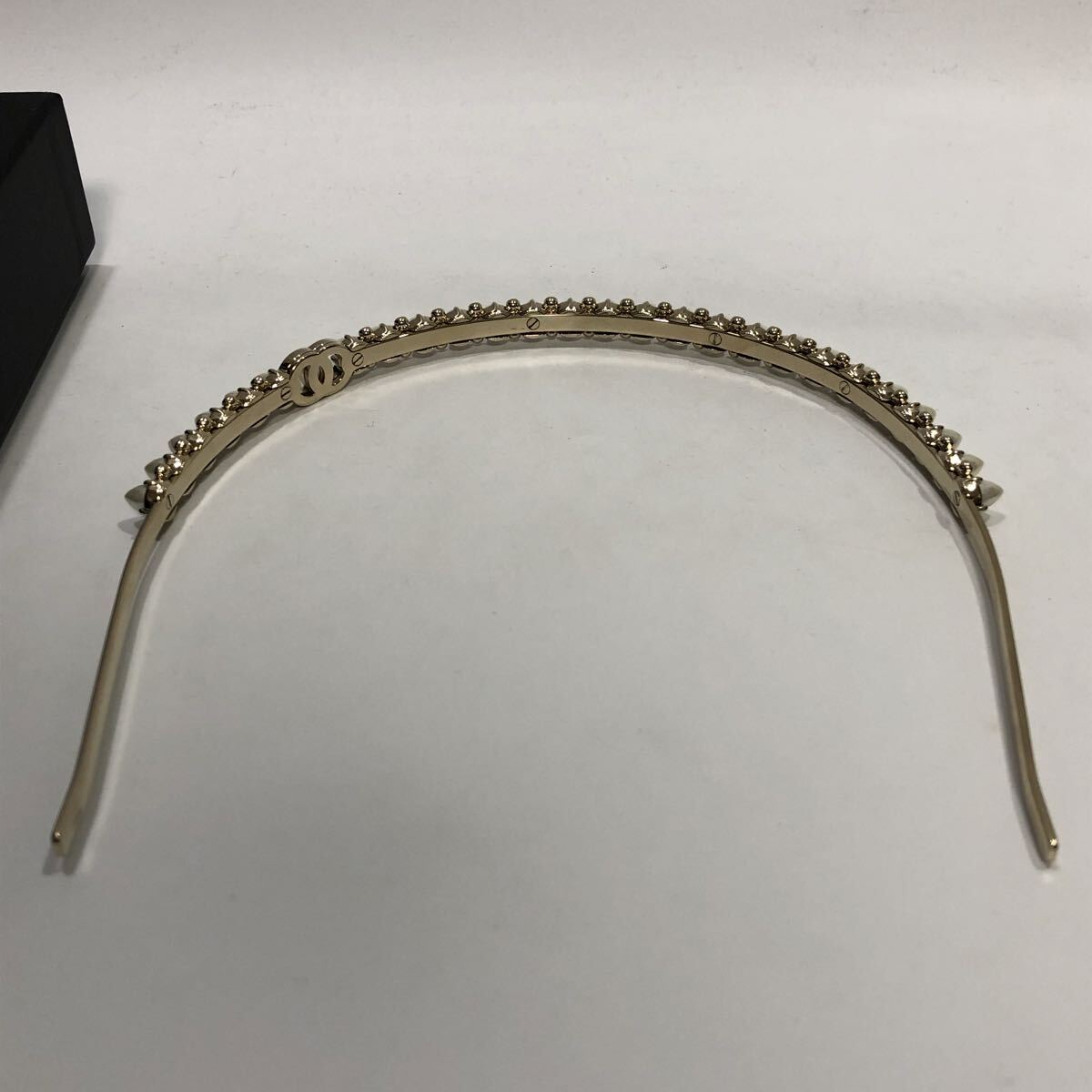 シャネル　ラインストーン　パール　カチューシャ　 A22C ココマーク (管YZ187 H31 )_画像6