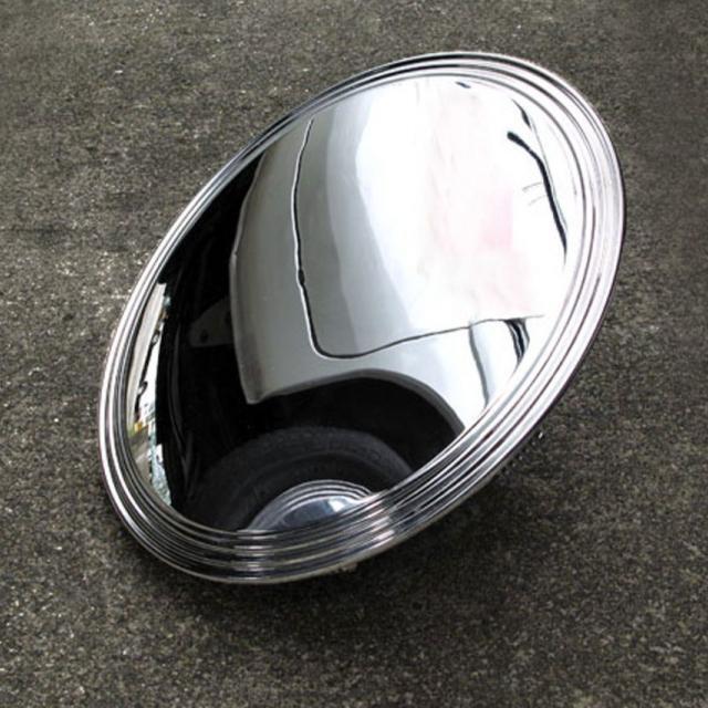 かっこいいピカピカメッキホイールキャップ4枚セット USAスタイル 14インチ用 アメリカンスタイルの全面メッキホイール Moonアイズスタイル_画像6