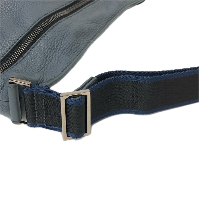 Furla フルラ ロゴ金具 ICARO イカロ 976644 ショルダーバッグ レザー ダスティブルー【中古】【新品同様】【美品】メンズ_画像5