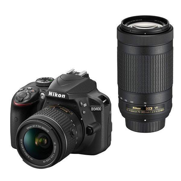 p782790 中古 美品 Nikon D3400 ダブルズームキット ブラック