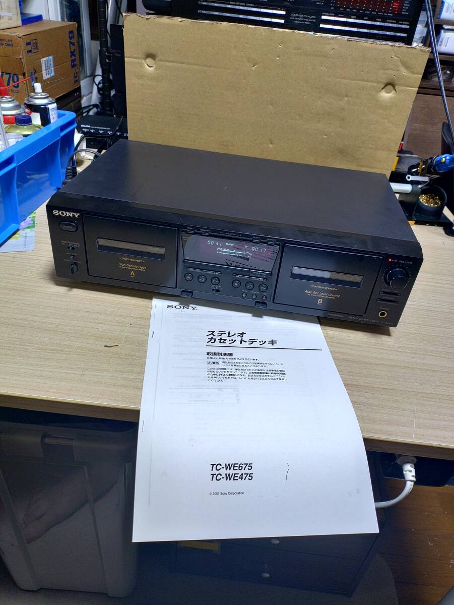 *0SONY Sony кассетная дека TC-WE475 обслуживание товар с руководством пользователя 20*