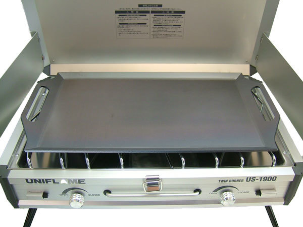 ユニフレーム ツインバーナー　US-1900 対応 グリルプレート 板厚4.5mm UN45-01_画像6