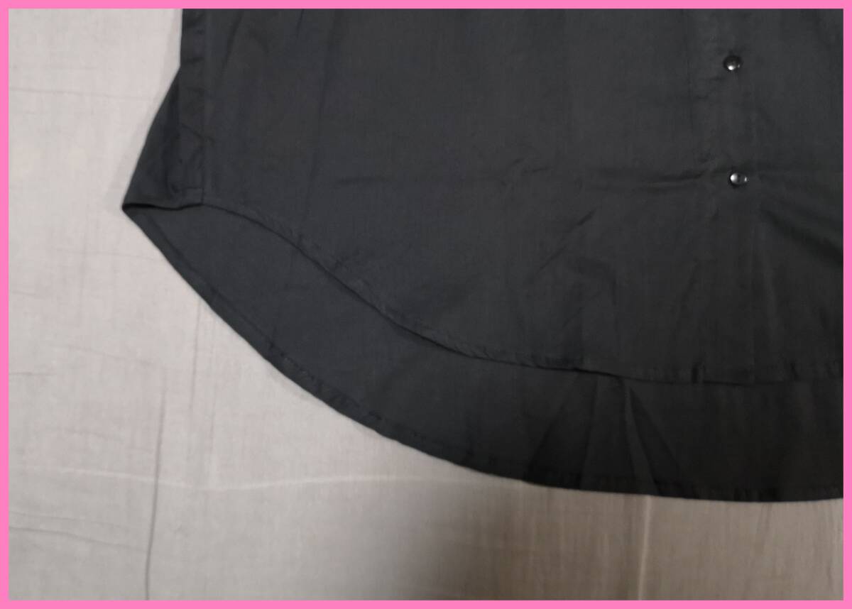 ＢＬＳ‐５００☆夏☆サンプル品☆送料込み☆即決☆ナチュラル系☆薄手のインド綿☆Ｍ～Ｌサイズ☆ブラウス☆黒☆ギャザー☆透け感有り☆