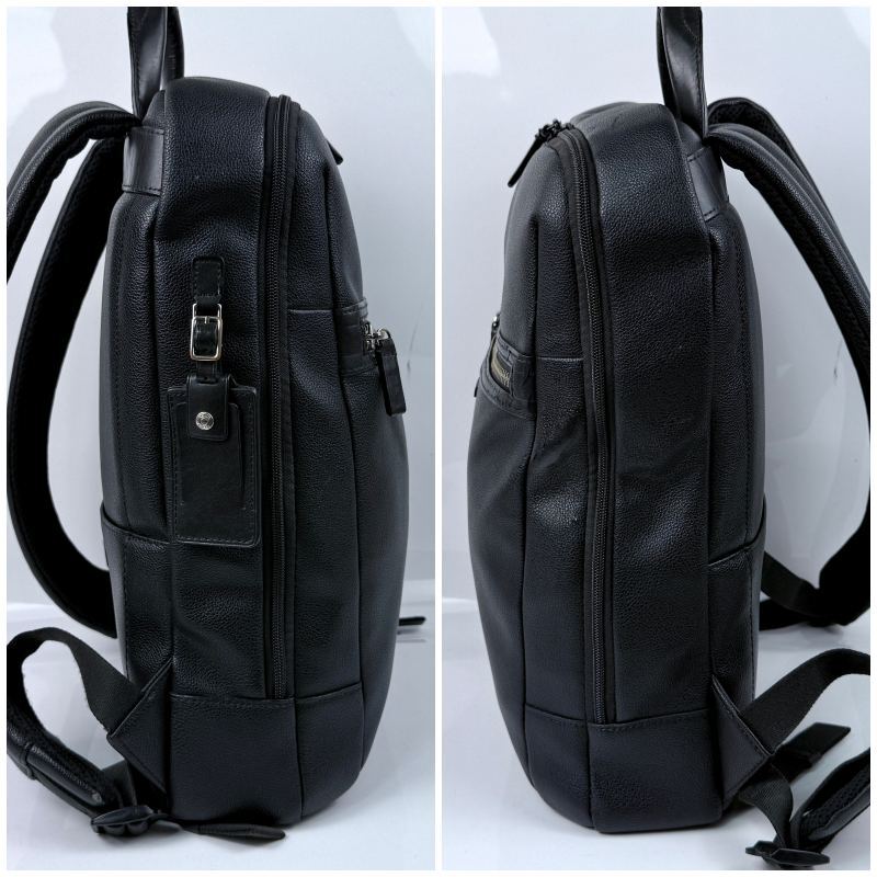 極美品トゥミ スリム バックパック ブラック本革. TUMI 正規品5年保証 トゥミ リュック メンズ ビジネスバッグ