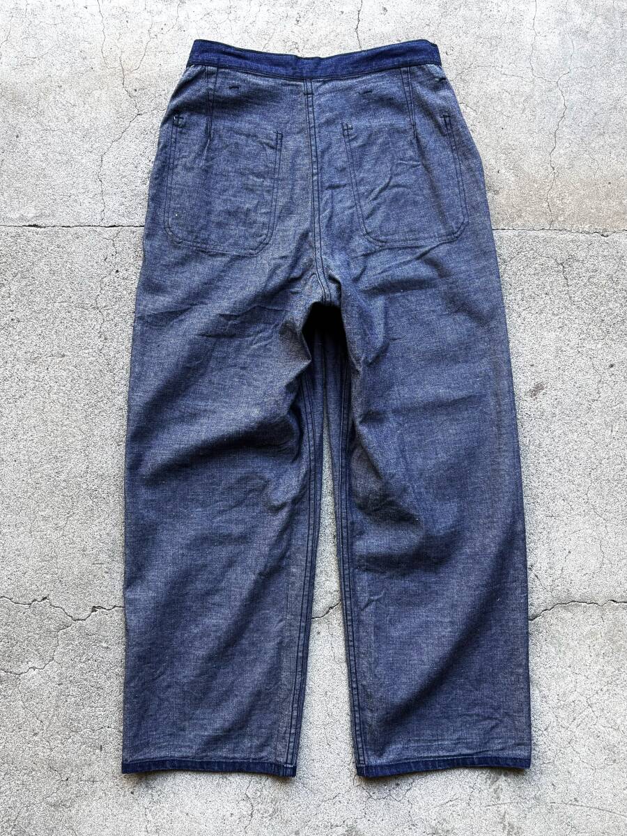 vintage 40s US NAVY デニムパンツ Lポケ ユーティリティ