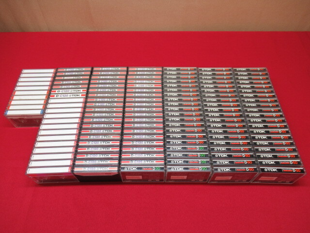 TDK ティディケー カセットテープ D60 / D90 / D-C120 / AE60 / DS60 / AD-S60 130本セット 管理7N0801A