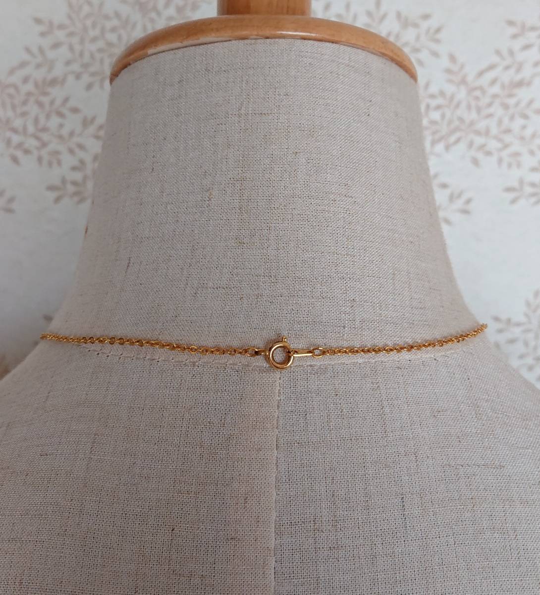 Vintage ネックレス necklace ヴィンテージ アクセサリー 古着 ペンダント ジュエリー accessory アクセ 石 ストーン チェーン 緑 ゴールド_画像6