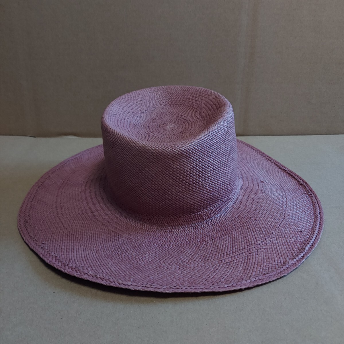 ストローハット strawhat HAT ストロー ハット 帽子 麦わら帽子 vintage ヴィンテージ ビンテージ 古着 古着屋 レア パナマハット Panama_画像2