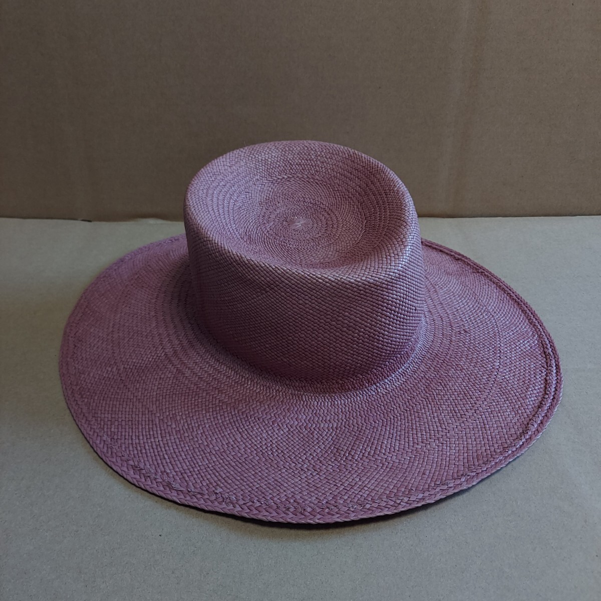 ストローハット strawhat HAT ストロー ハット 帽子 麦わら帽子 vintage ヴィンテージ ビンテージ 古着 古着屋 レア パナマハット Panama_画像3