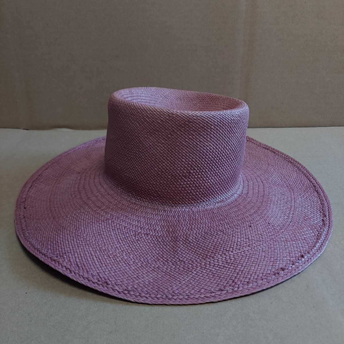 ストローハット strawhat HAT ストロー ハット 帽子 麦わら帽子 vintage ヴィンテージ ビンテージ 古着 古着屋 レア パナマハット Panama_画像7