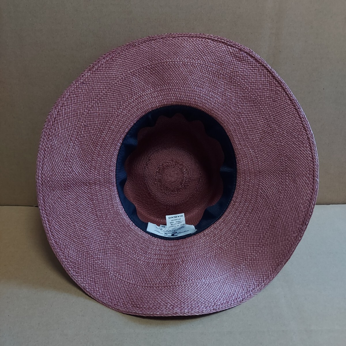 ストローハット strawhat HAT ストロー ハット 帽子 麦わら帽子 vintage ヴィンテージ ビンテージ 古着 古着屋 レア パナマハット Panama_画像9