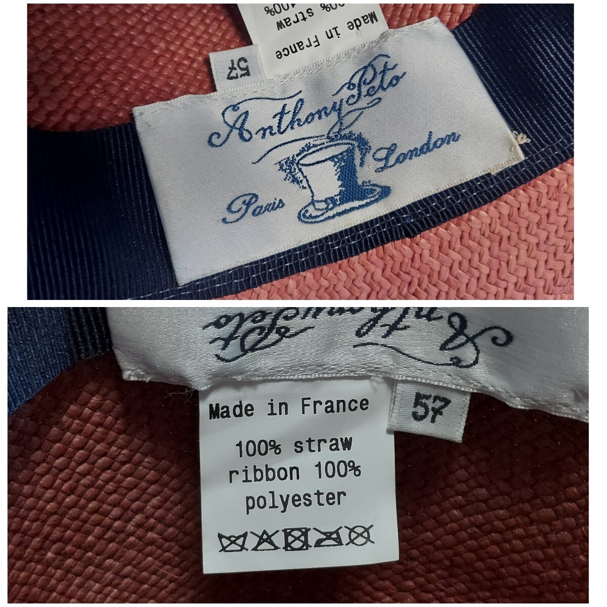 ストローハット strawhat HAT ストロー ハット 帽子 麦わら帽子 vintage ヴィンテージ ビンテージ 古着 古着屋 レア パナマハット Panama_画像10