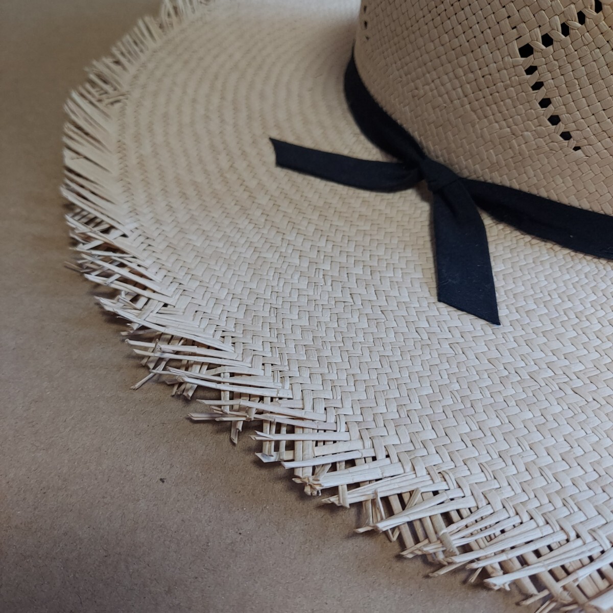 ストローハット 麦わら帽子 中折れ パナマ 帽子 パナマハット ハット panamahat HAT 帽子 ストロー vintage ヴィンテージ 古着 メキシコ_画像4
