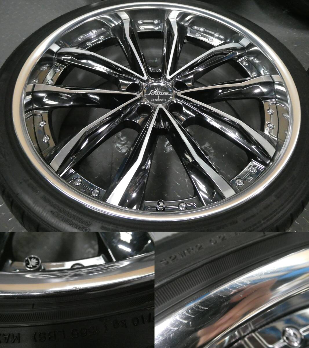 Weds Kranze Graben 9J-21PCD114.3ET40SBC/PO+FALKEN FK510 245/35R21ヴェルファイア アルファード シーマ クレンツェ グラベン_画像5