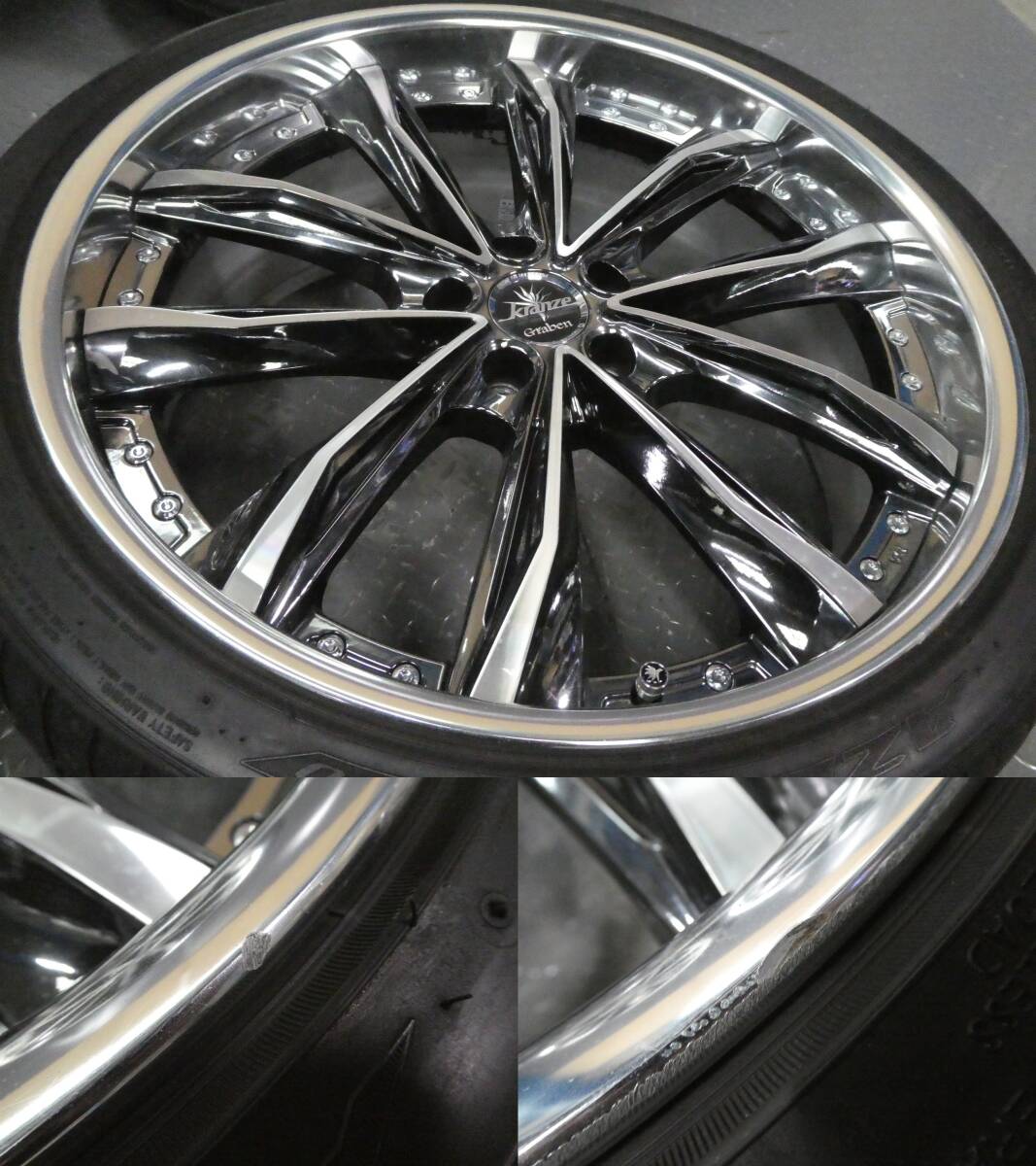 Weds Kranze Graben 9J-21PCD114.3ET40SBC/PO+FALKEN FK510 245/35R21ヴェルファイア アルファード シーマ クレンツェ グラベン_画像6