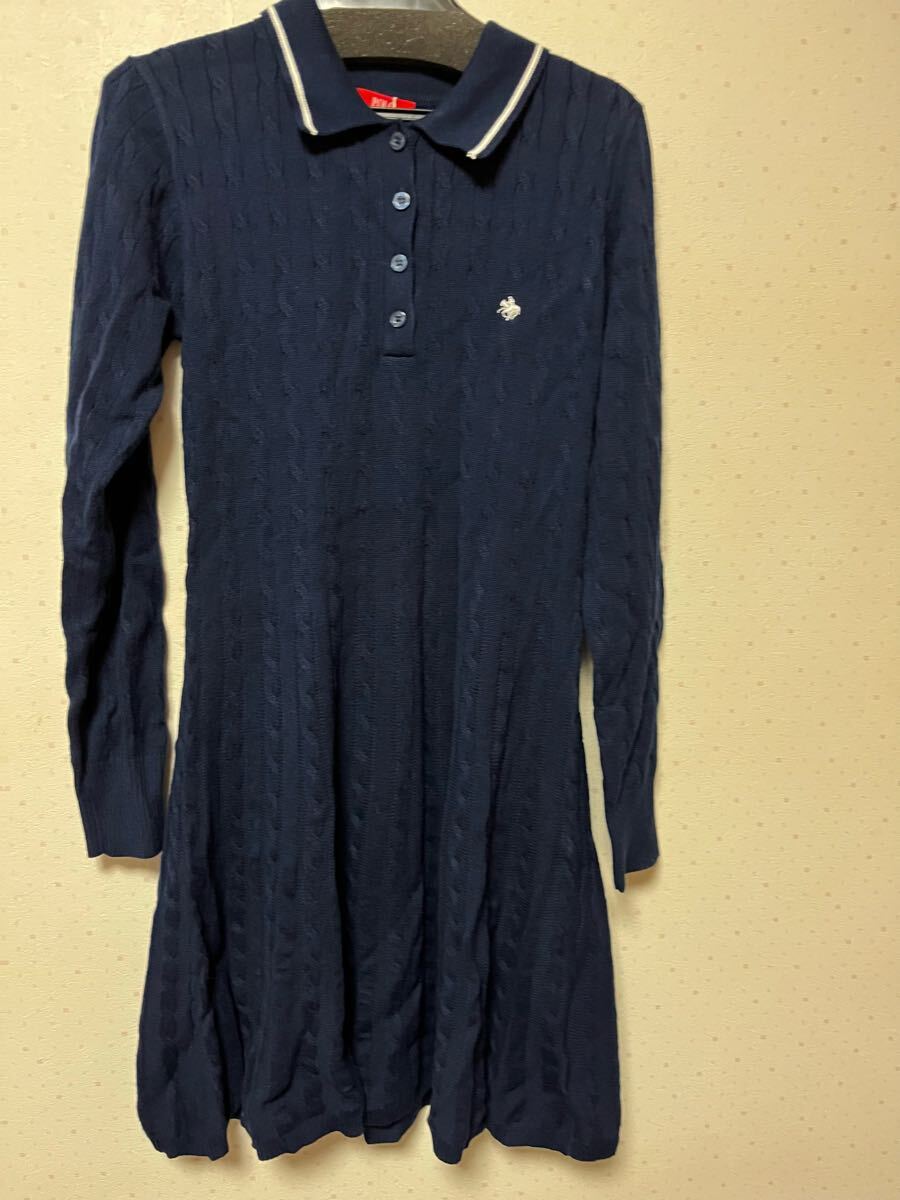 Rirandture POLO BCSコラボ ケーブルポロミニワンピース　ネイビー　サイズ1　リランドチュール　新品　タグ付き_画像2