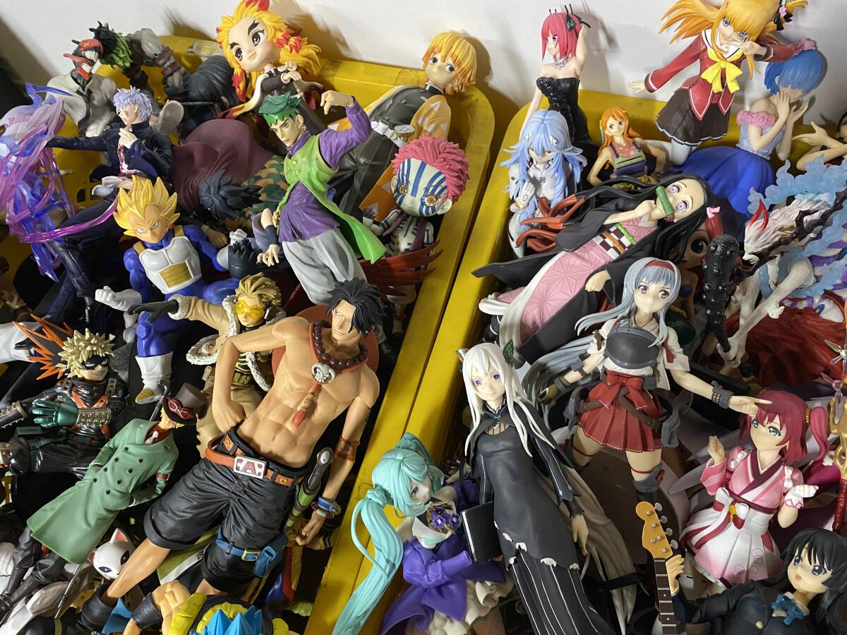 特価 フィギュア 30個 まとめ売り【ワンピ、リゼロ、呪術廻戦、ヒロアカ】 ☆ジャンク☆ フィギュア大量セット ワンピース ドラゴンボール