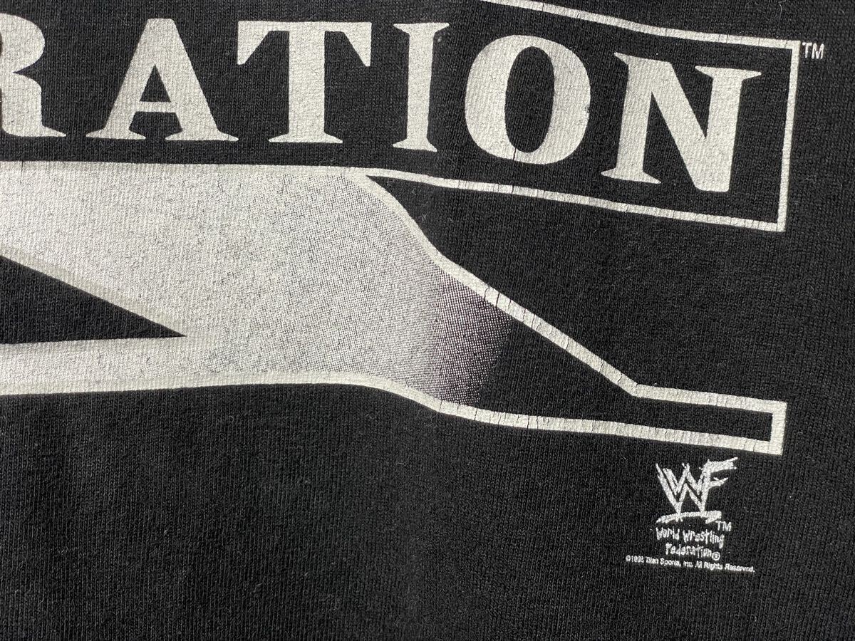 WWF WWE ビンテージ古着Tシャツ 2000年代初頭モノ DジェネレーションX サックイット Tシャツ Mサイズ_画像5