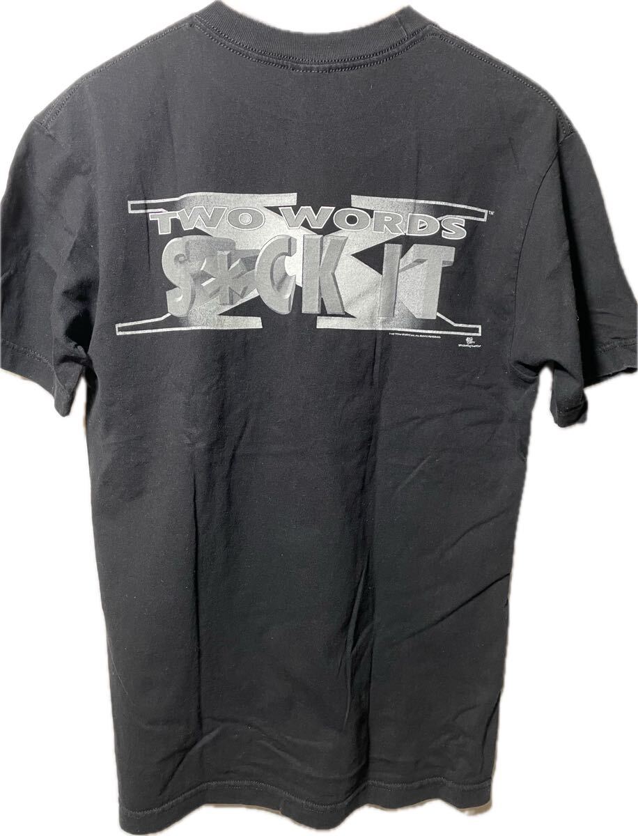 WWF WWE ビンテージ古着Tシャツ 2000年代初頭モノ DジェネレーションX サックイット Tシャツ Mサイズ_画像2