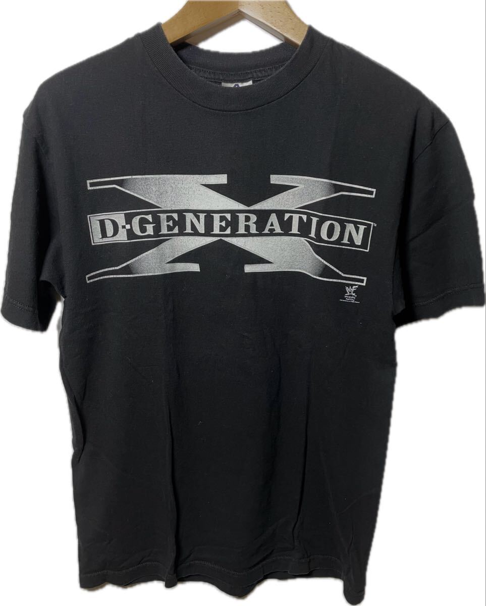 WWF WWE ビンテージ古着Tシャツ 2000年代初頭モノ DジェネレーションX サックイット Tシャツ Mサイズ_画像1