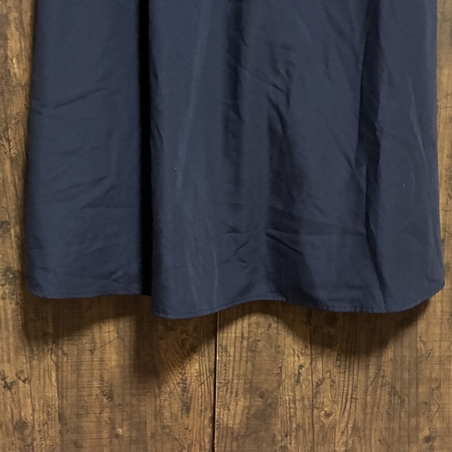 C10◇Its Demo | イッツデモ ノースリーブ ロングワンピース ネイビー レディース Fサイズ 中古品_画像4