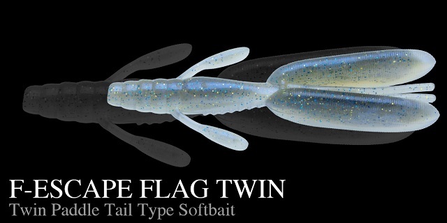 ノリーズ　F-エスケープフラッグツイン　#523ブルーギル/ダークウォーターメロンバック　エコ認定商品_画像2