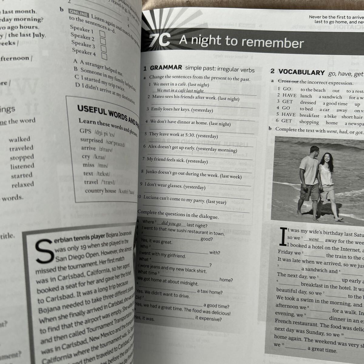 中１英語　英語のみ教材　教科書＆ワークブック2冊セット　音声　OXFORD American English File second edittion　_画像5