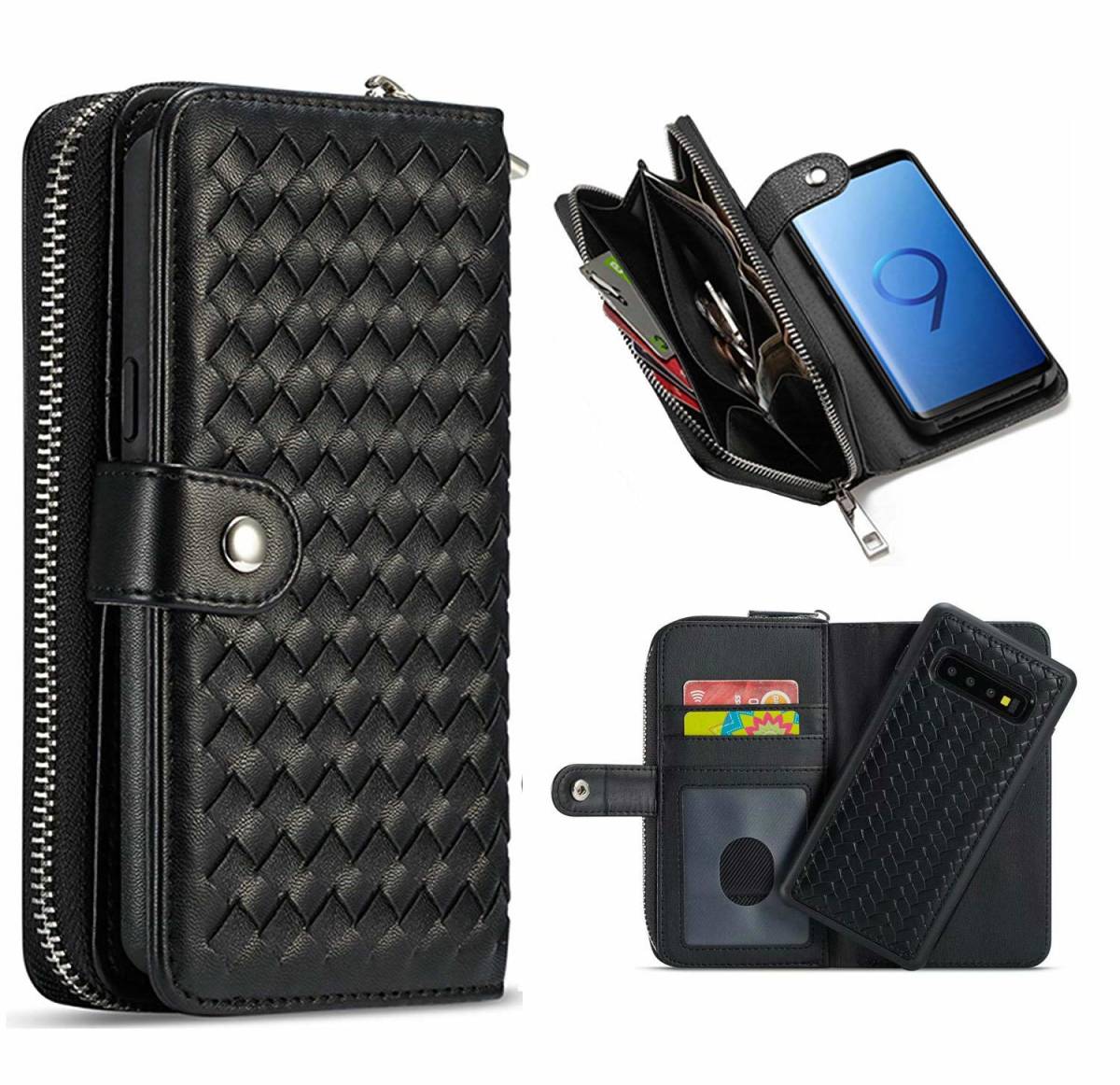 Galaxy S10 вязаный кожанный кейс Galaxy s10 кейс SCV41 SC-03L блокнот type . кошелек имеется 