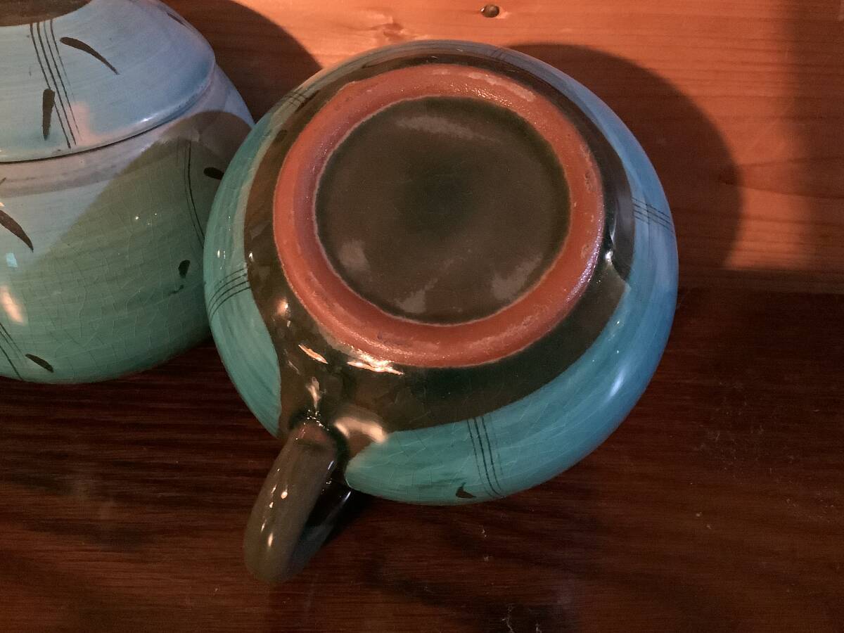 蓋付き　フタつきマグカップ　5セット　水色　ブラウン　陶器　陶磁器_画像9