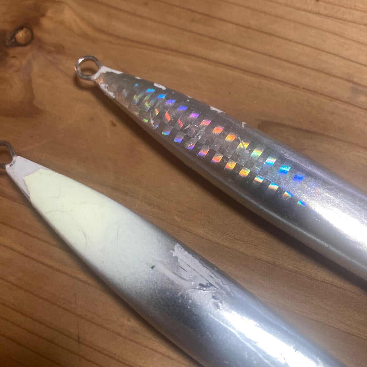 シーフロアコントロール　アーク　120g スロージギング スピネギ　フルシルバー　ブルーシルバーエンドグロー_画像3