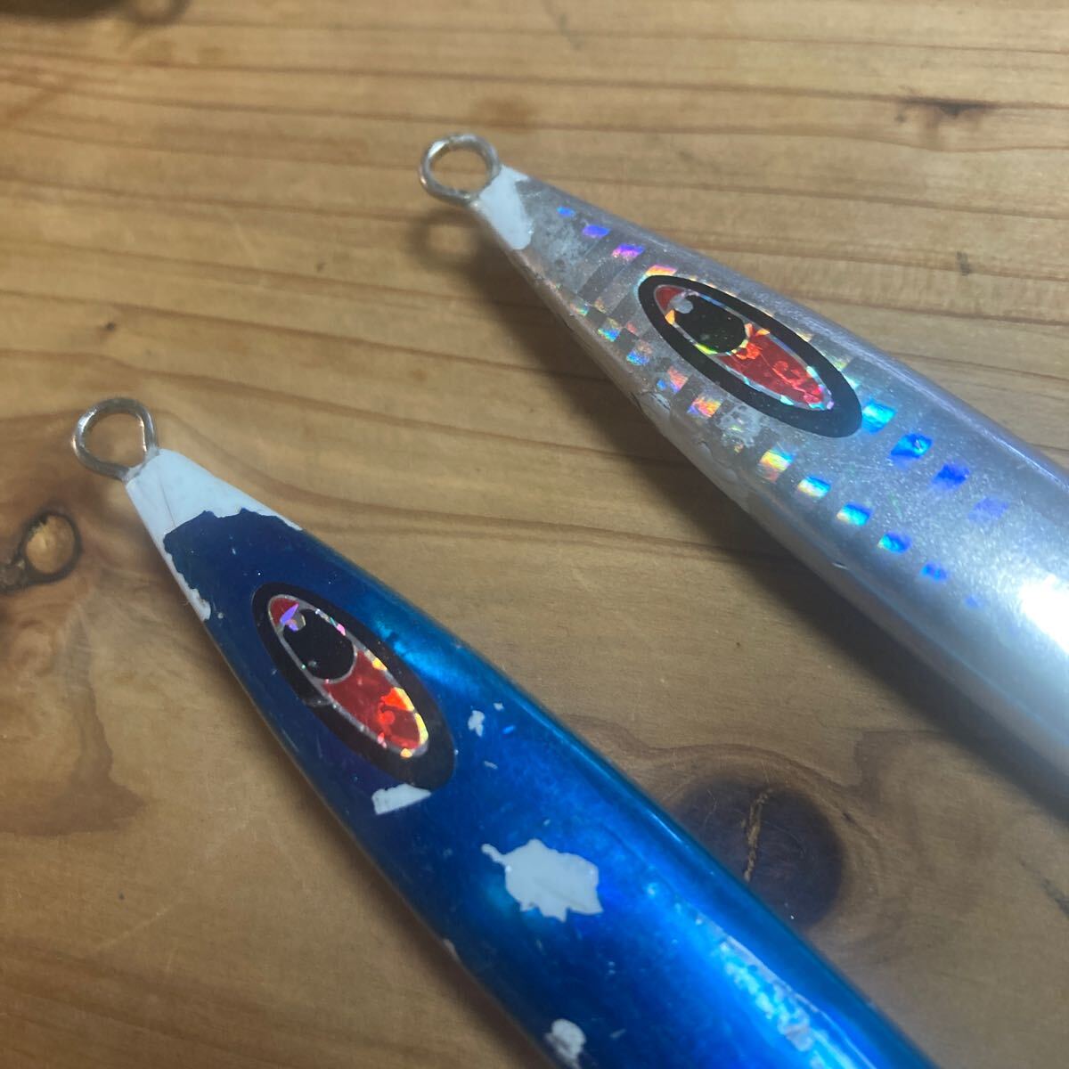 シーフロアコントロール　アーク　120g スロージギング スピネギ　フルシルバー　ブルーシルバーエンドグロー_画像5