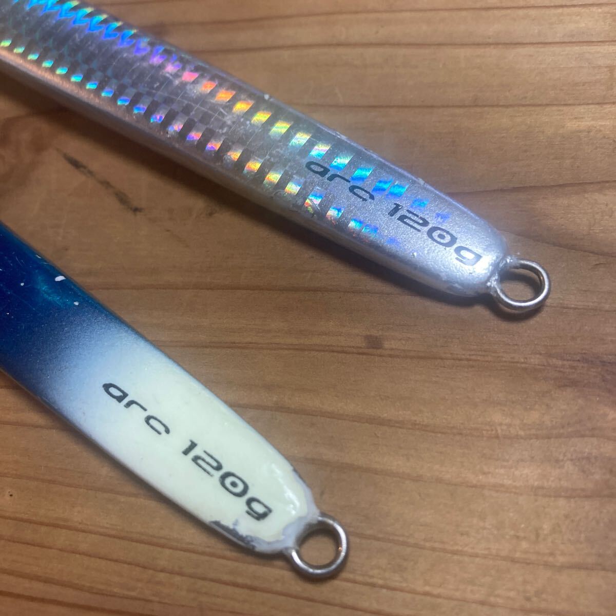 シーフロアコントロール　アーク　120g スロージギング スピネギ　フルシルバー　ブルーシルバーエンドグロー_画像6