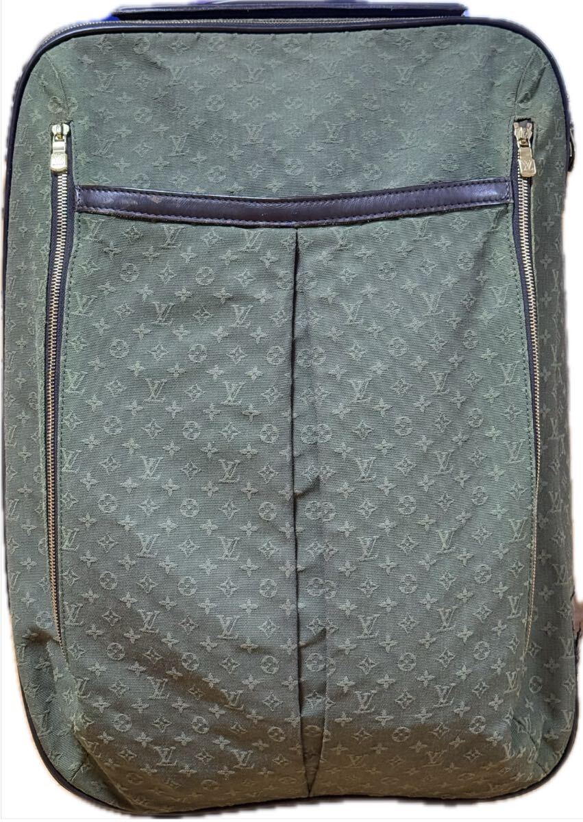 LOUIS VUITTON ルイヴィトン M23282 モノグラムミニ アネット 2輪 キャリーバッグ キャリーケース スーツケース TSTカーキ SP0013 _画像1