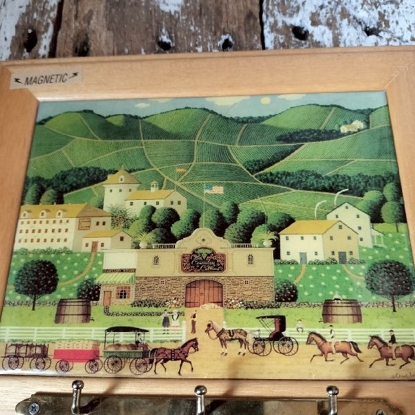 アメリカン ヴィンテージ georgina's country creations チャールズ・ワイソッキー 2WAY 3連 ウォール キーフック 鍵掛け USA ビンテージ_画像2