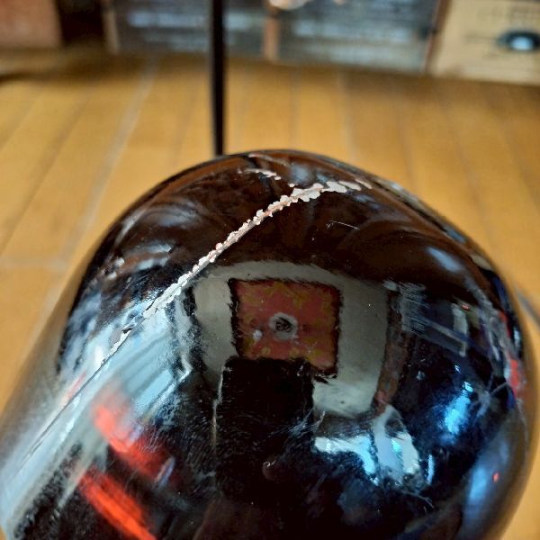 ヴィンテージ 変形花器 金属 漆 大型 花瓶 花器 和モダン デザイン フラワーベース H104.5cm 華道 いけばな 池坊 ビンテージ 古道具_画像8