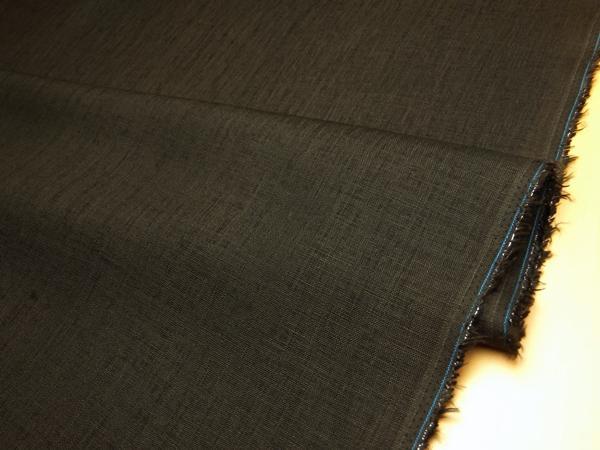 2mカットでお得 off リネン生地100%(8000)広幅 無地 生地幅138cm チョコブラウン_画像3