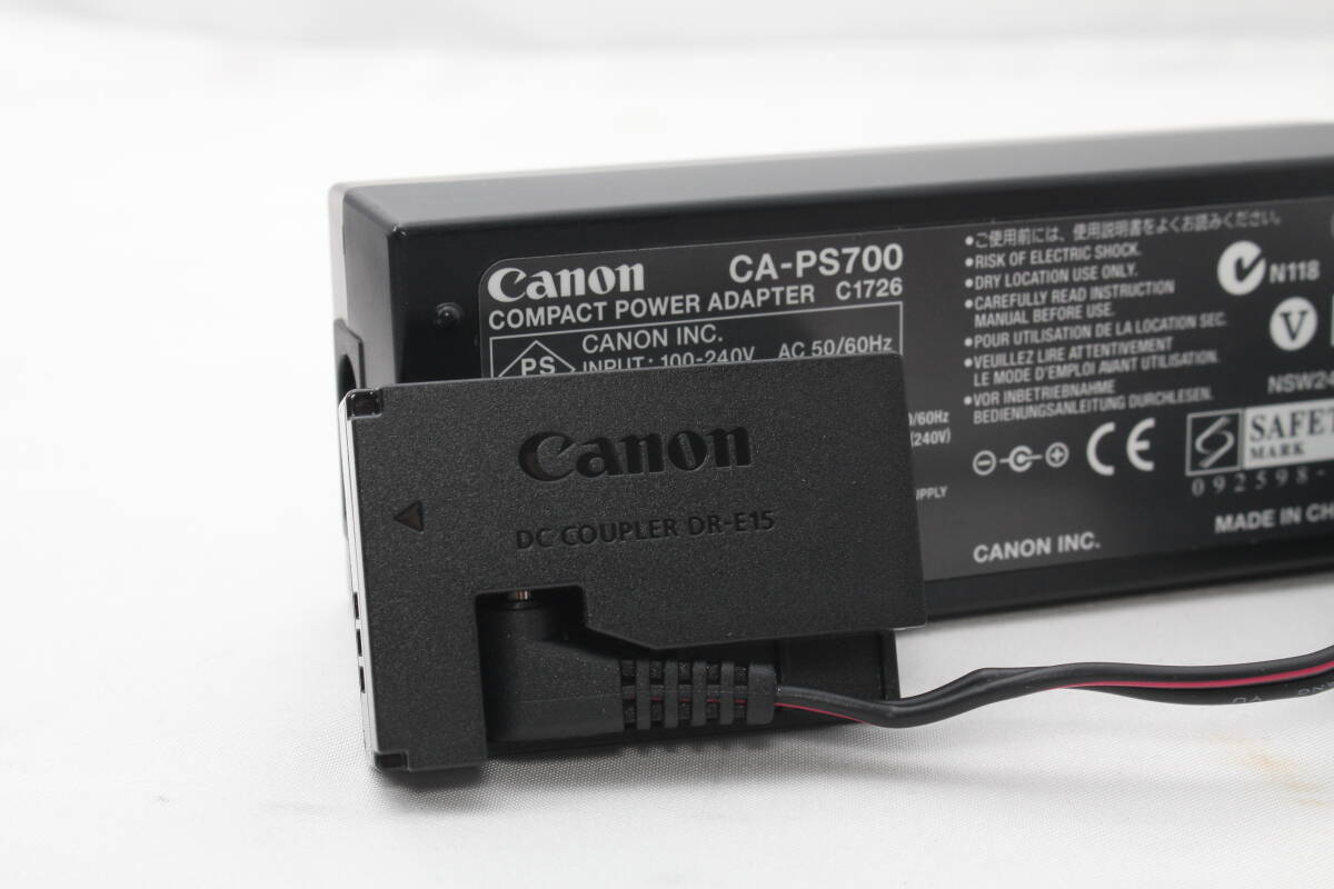 ★極上美品 初心者おすすめ Canon ACアダプターキット ACK-E5 ★ CA-PS700 N コンパクトパワーアダプター DR-E15 DCカプラー ★ 20250811_B