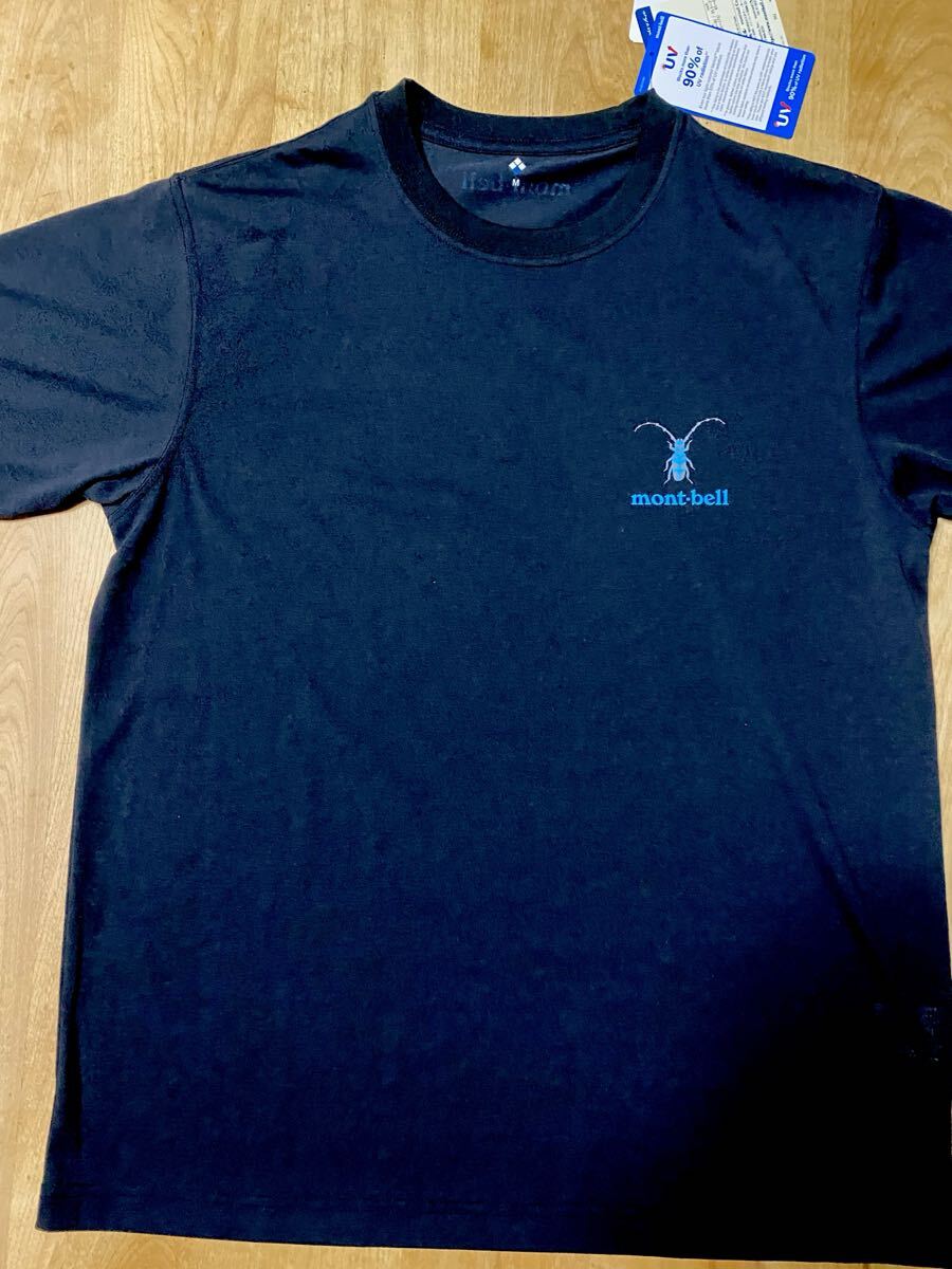 mont-bell モンベル WIC.T 甲虫 Tシャツ 黒 M 未使用_画像1