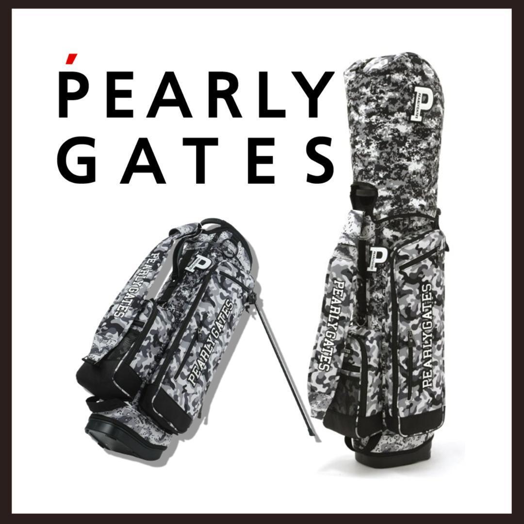 PEARLY GATES 迷彩柄バッグ 大容量 未使用品 新品 未使用 PEARLY GATES 迷彩柄 スタンド式キャディバッグ