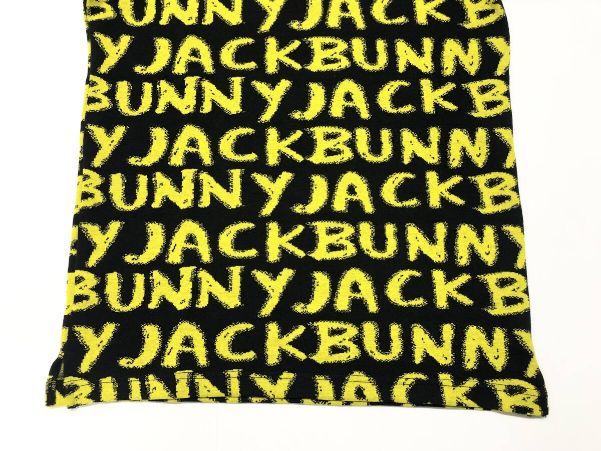 ○★新品未使用 JACK BUNNY(ジャックバニー) 総柄ポロシャツ 2 ブラック★○_画像4