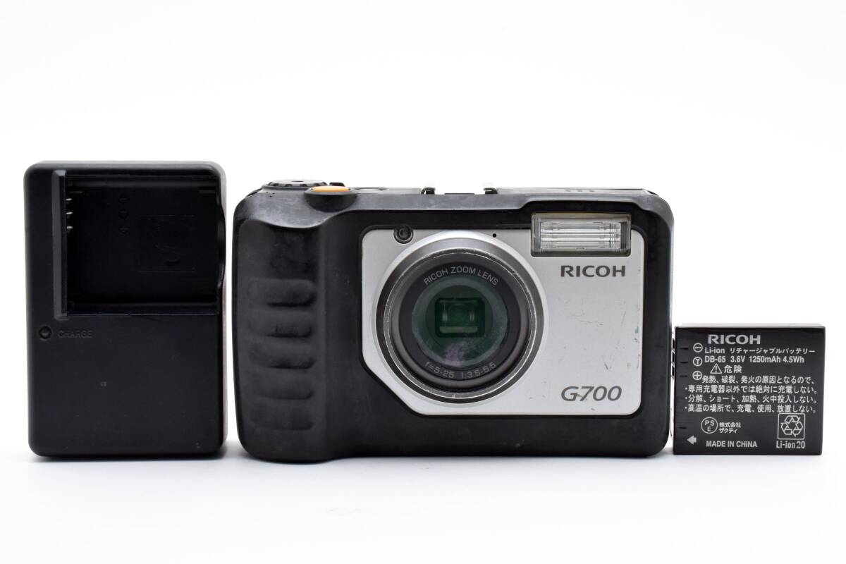 RICOH リコー G700 デジタルカメラ ★バッテリー、充電器付き★#617 ☆良品☆ RICOH リコー G700 デジタルカメラ ☆バッテリー、充電