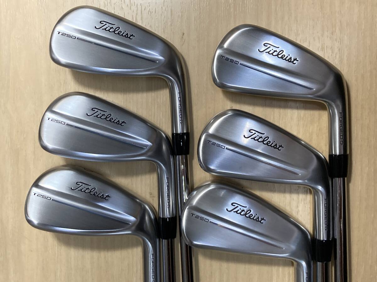 【中古 美品】タイトリスト 2025 T250 アイアン ＃5~PW (6本セット) NS PRO 880 AMC (S)