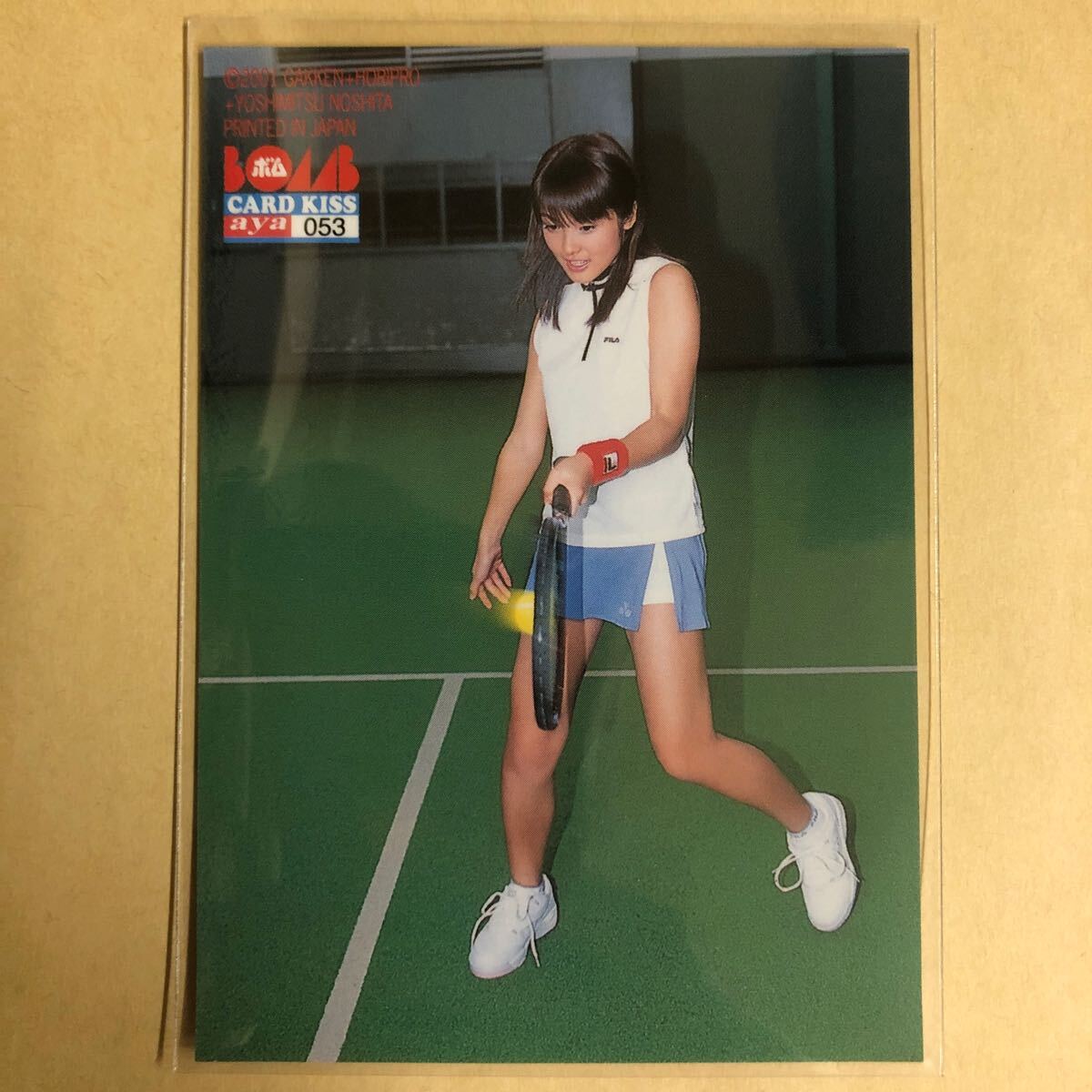  flat гора .. Hirayama Aya 2001bom коллекционные карточки идол gravure карта 053 звезда коллекционная карточка BOMB теннис 