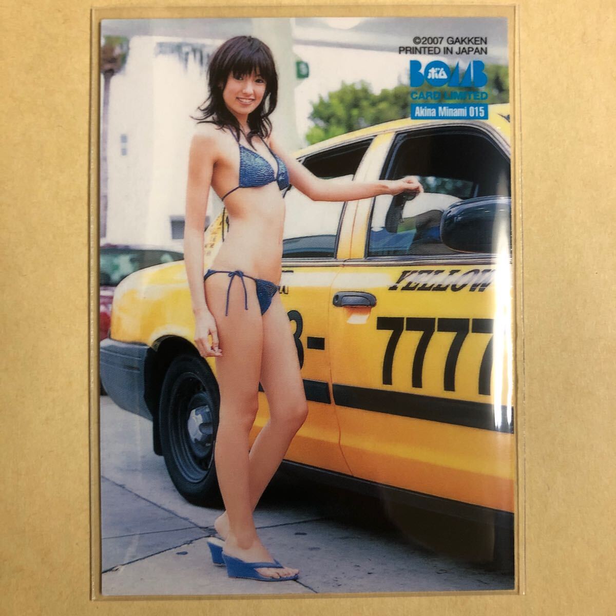 南明奈 2007 ボム トレカ アイドル グラビア カード 水着 ビキニ 015 タレント トレーディングカード BOMB_画像1