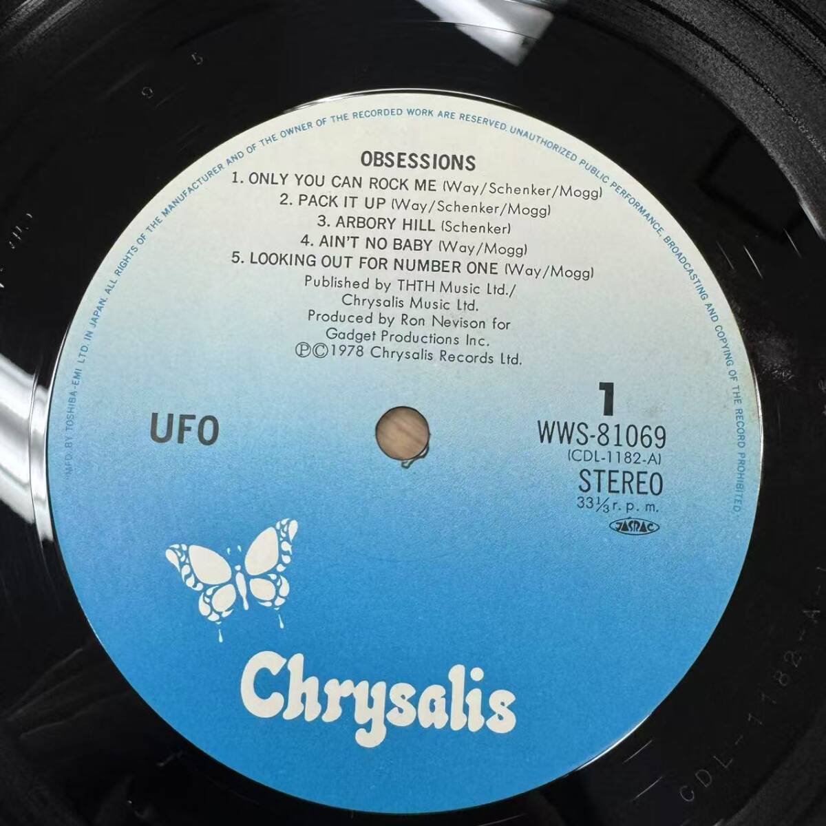UFO / OBSESSIONS ( 国内盤 ) 　 　 LP盤・WWS-81069/SNJ081231_画像4