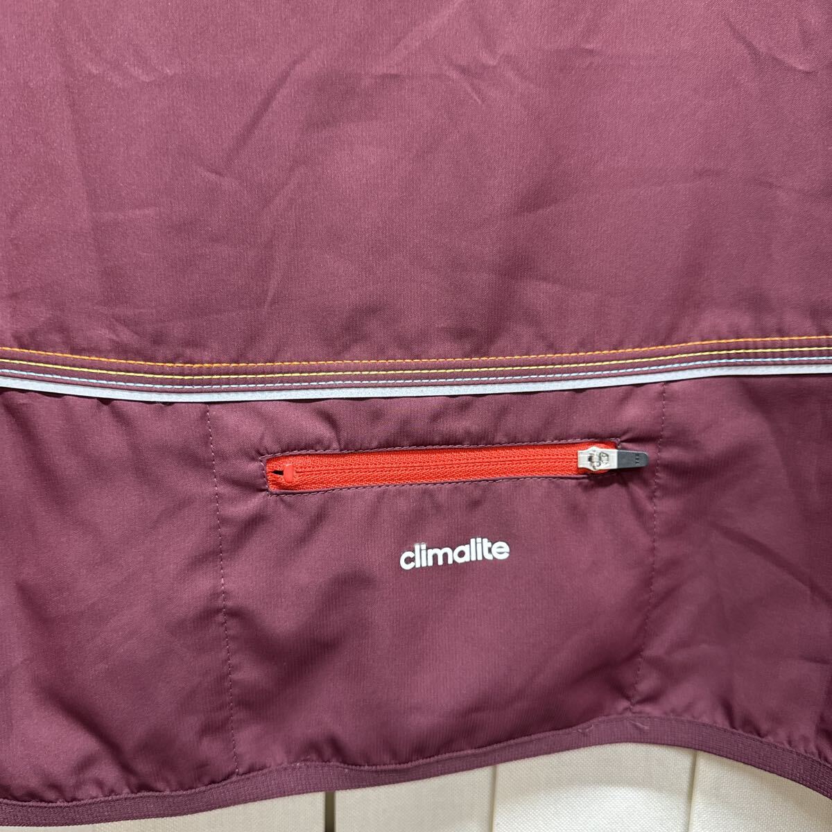 フーディージャケット adidas アディダス G78999 JD0019 ポリエステル 100% サイズO メンズ パーカー フルジップ 薄手 アウター_画像7